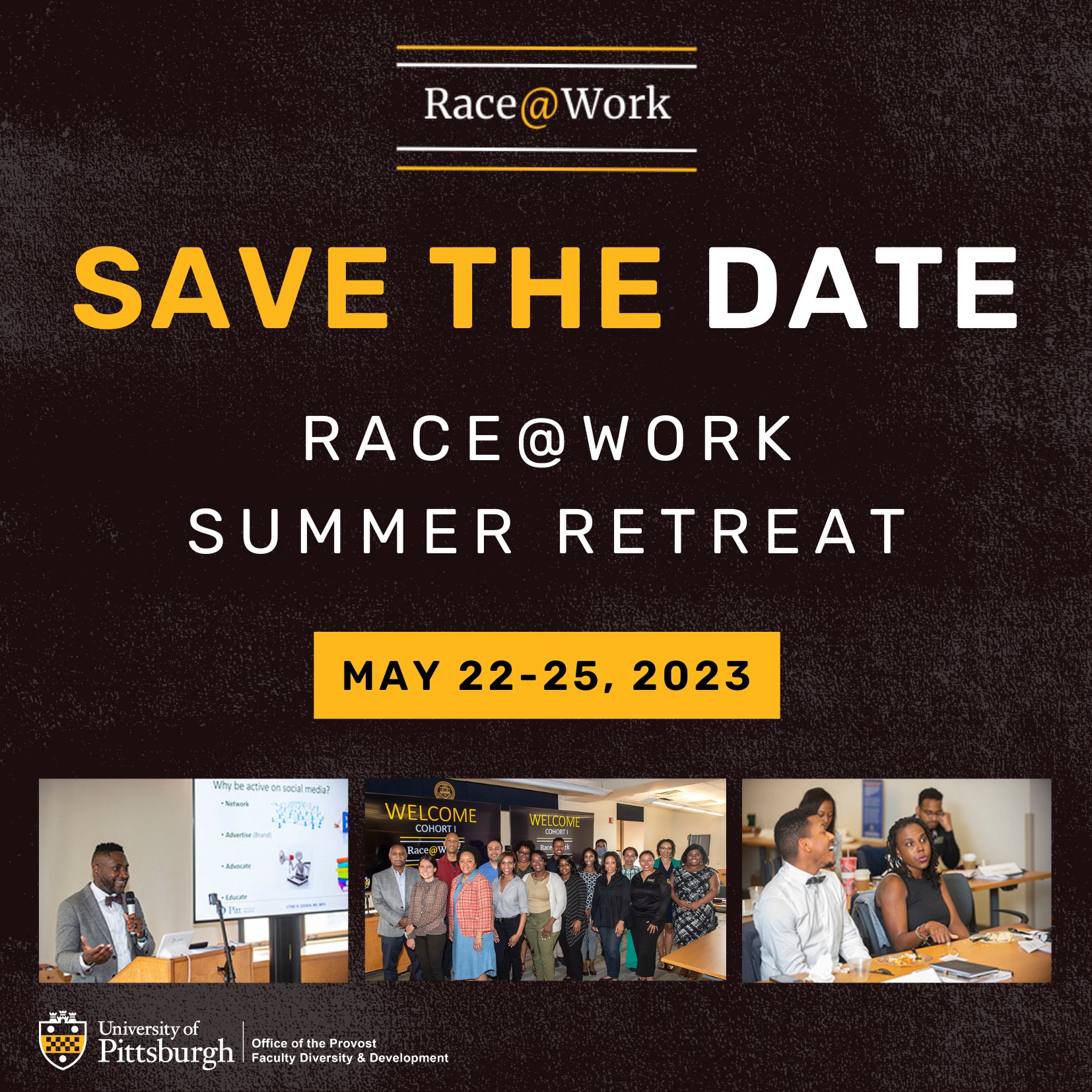 Race@Work Summer Retreat Save the Date May 22-25, 2023